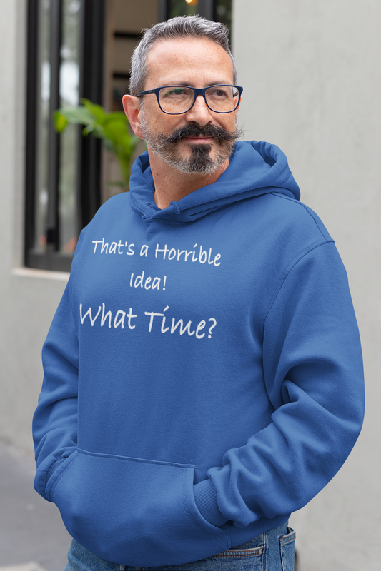 That's a Horrible Idea! What Time?, Hoodie Sweatshirt