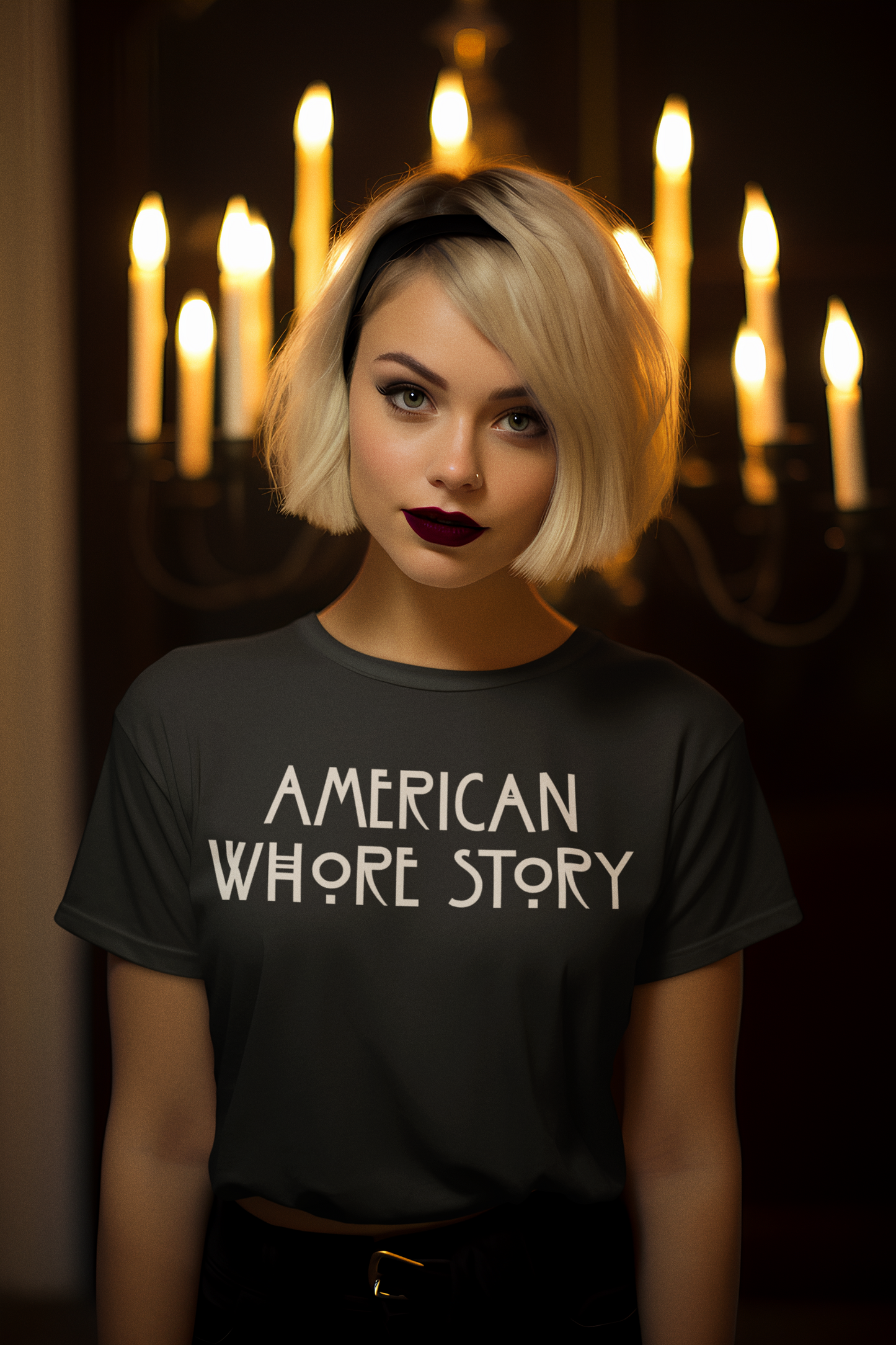 American Whore Story, Triblend T-shirt