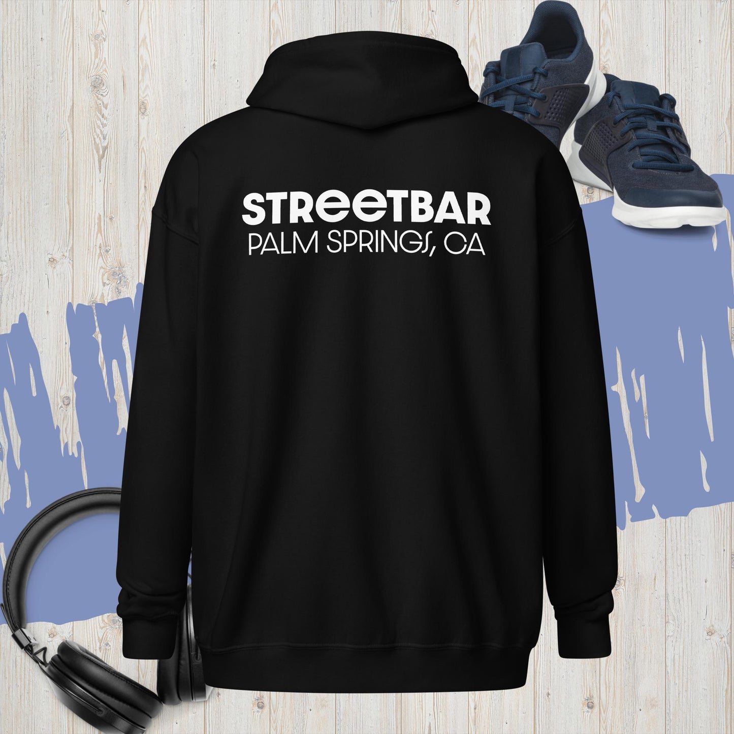 Streebar, Unisex Zip-Up Hoodie