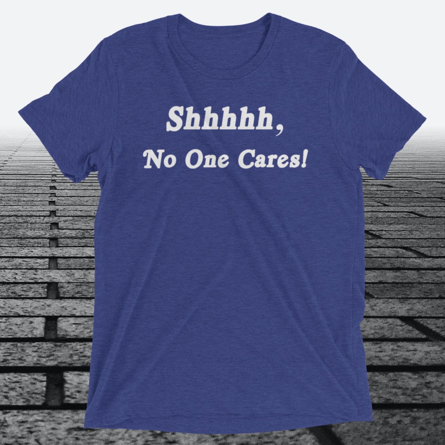 Shhhhh, No One Cares, Triblend T-shirt